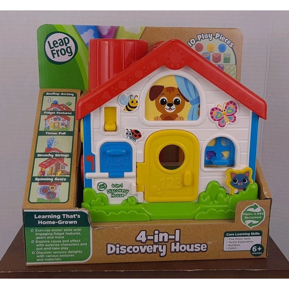 LeapFrog 4-in-1 Discovery House Learning Toy Interactive Lights Sounds‎ NEW